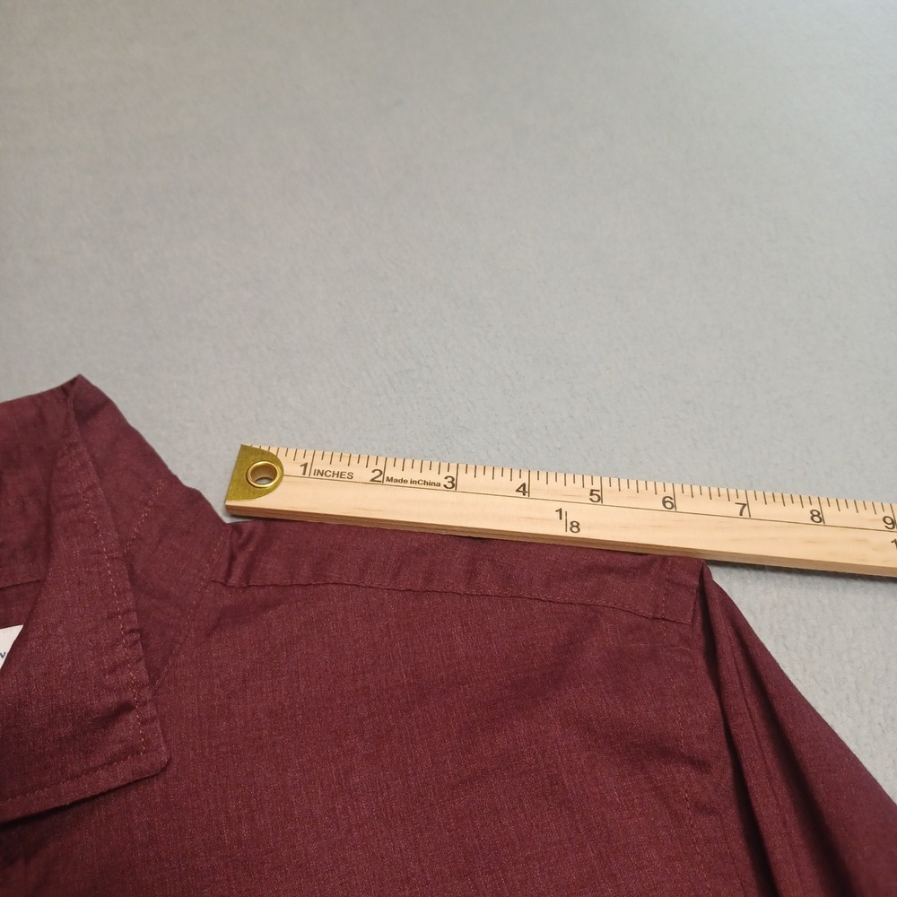 Old Navy Everyday Shirt Mens M Burgundy Raisin Arizona Regular Fit Button Down - Picture 5 of 13